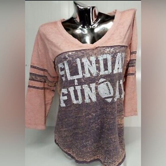 NWOT Maurice’s Plus Size Burnt Out Pink Purple Sunday Funday Football” - Size 22 - Picture 2 of 7